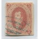 ARGENTINA 1864 GJ 16 PE 8 RIVADAVIA DE PRIMERA TIRADA SIN DENTAR Y CON MATASELLO CONCORDIA QUE ES EL MAS ESCASO YA QUE SOLO SE USO 15 DIAS DE LUJO Y RARISIMO U$ 300+